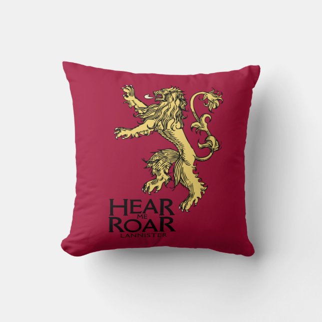 Coussin Lannister Sigil - Entendez-Moi Roar (Recto)