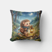 Coussin Lanterne de Hérisson Cosy pour Chambre d'Enfants e (Recto)