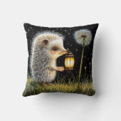 Coussin Lanterne de retenue de hérisson à côté de Dandelio (Verso)