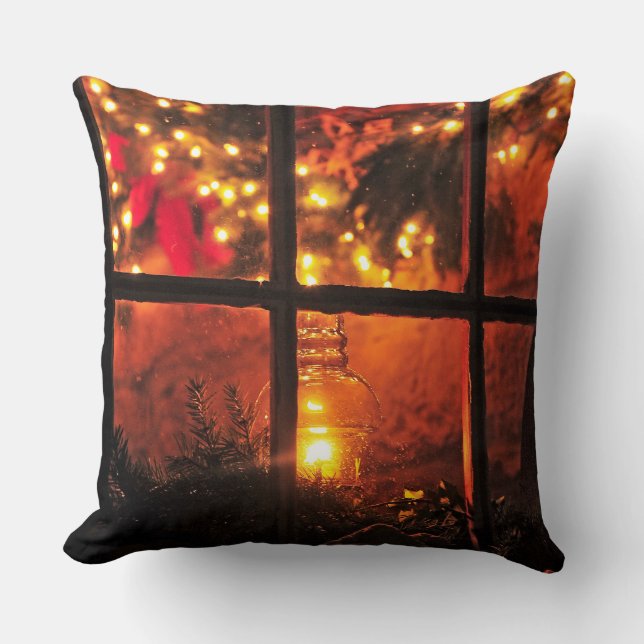 Coussin Lanterne la nuit (Recto)