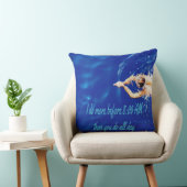 Coussin Lap Swim Team Motivational Inspiration (Chaise)