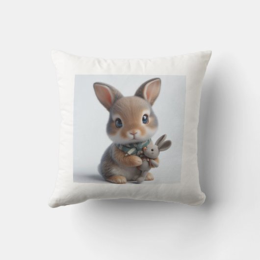 Coussin lapin à deux côtés (Verso)