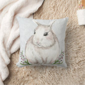 Coussin Lapin aquarelle mignon (Couverture)