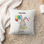 Coussin "Lapin avec ballons" (Couverture)
