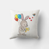 Coussin "Lapin avec ballons" (Verso)