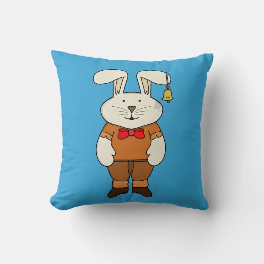 Coussin Lapin avec une cloche à l'oreille (Recto)