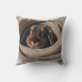 Coussin Lapin Bébé Blotti dans une Couverture (Verso)
