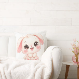 Coussin Lapin bébé endormi
