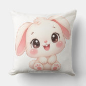Coussin Lapin bébé endormi (Recto)