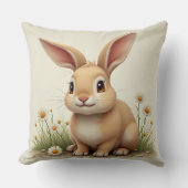 Coussin lapin cadeau de jeunes mariés (Recto)