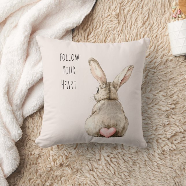 Coussin Lapin cœur de bunny blush (Couverture)