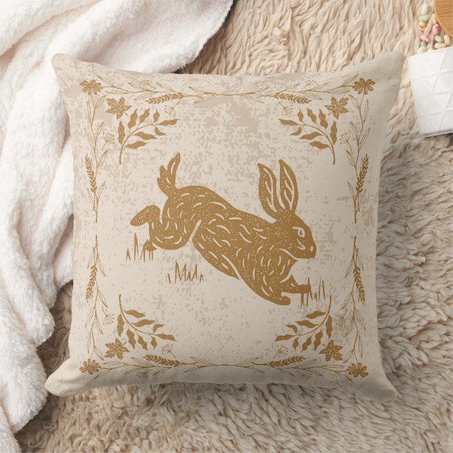 Coussin Lapin Cottagecore (Couverture)