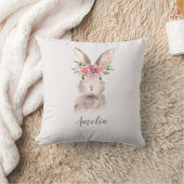 Coussin Lapin Cute Personnalisé (Couverture)