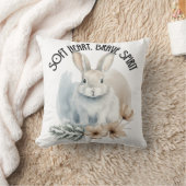 Coussin Lapin d'art à cœur tendre et esprit courageux (Couverture)