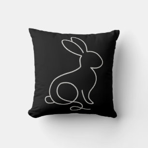 Coussin Lapin de corde minimal design moderne