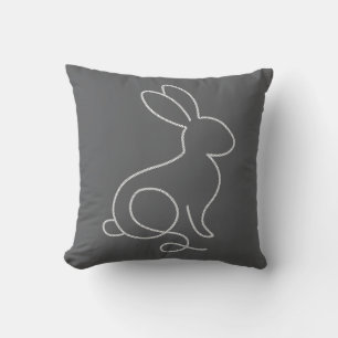 Coussin Lapin de corde minimal design moderne