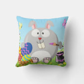 Coussin Lapin de Pâques avril (Verso)