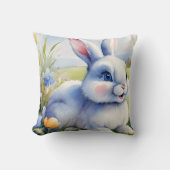 Coussin Lapin de Pâques dans un jardin, Pâques (Recto)