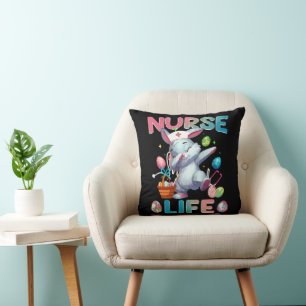 Coussin Lapin de Pâques en faisant dab dans la vie de l'in