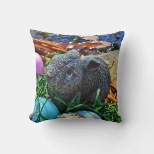 Coussin Lapin de Pâques et panier de golf