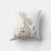 Coussin Lapin de Pâques joyeux (Verso)