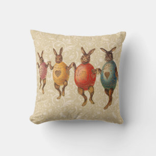 Coussin Lapin de Pâques Œufs Dansants