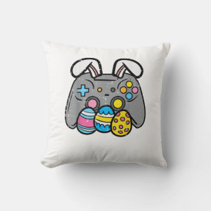 Coussin Lapin de Pâques Œufs de jeu vidéo Jeux Joueurs Gar