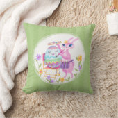 Coussin Lapin de Pâques rose et oeuf | (Couverture)