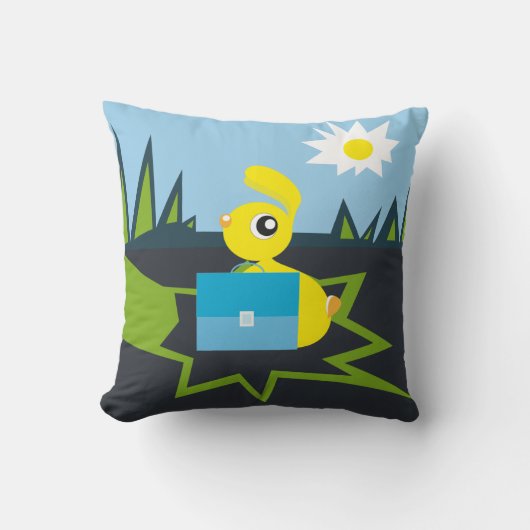 Coussin Lapin Ensoleillé (Recto)