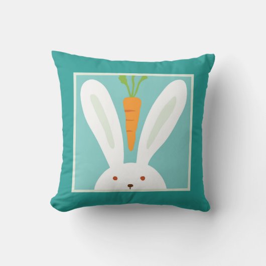 Coussin Lapin et carotte (Recto)