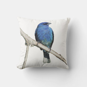 Coussin lapin indigo