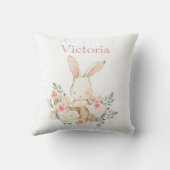 Coussin lapin lapin mignon Personnalisé bébé moderne (Verso)