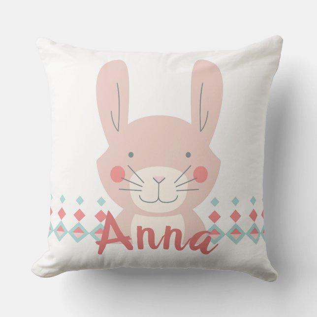 Coussin lapin lapin personnalisé (Recto)
