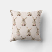 Coussin Lapin Mignon Queue Rose Coeur (Verso)