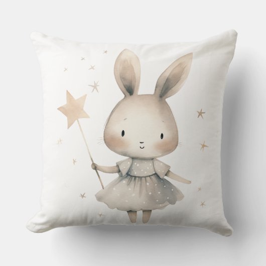 Coussin lapin mignon, Star Wand Rabbit (Recto)