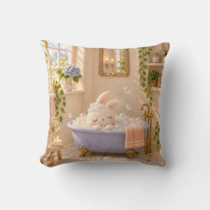 Coussin Lapin Pérywinkle Bain Moussant Cottage Ensoleillé