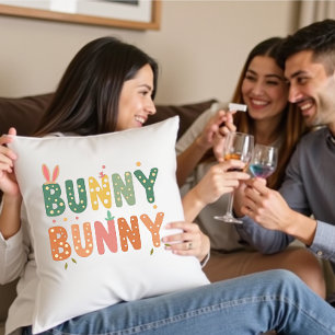 Coussin Lapin Rétro : Bunny Bunny Bliss