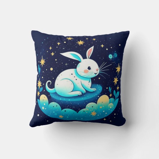 Coussin Lapin rêveur (Verso)