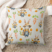 Coussin Lapin Tournesol Jaune de Printemps (Couverture)