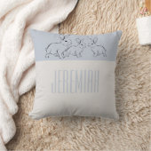 Coussin Lapins Bleus Personnalisés pour Enfant Simplement (Couverture)