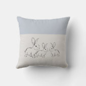 Coussin Lapins Bleus Personnalisés pour Enfant Simplement (Verso)
