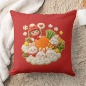 Coussin Lapins d'hiver (Couverture)