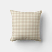 Coussin Lapins doux en Vichy - motif neutre. (Recto)
