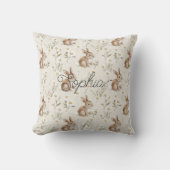 Coussin Lapins Fleurs de Marguerite (Recto)