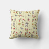 Coussin Lapins, Papillons, Fleurs & Fée (Verso)