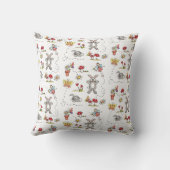Coussin Lapins, Papillons, Fleurs & Fée (Verso)