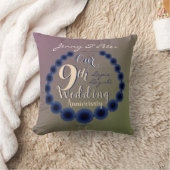 Coussin Lapis Lazuli, 9e anniversaire Mariage (Couverture)