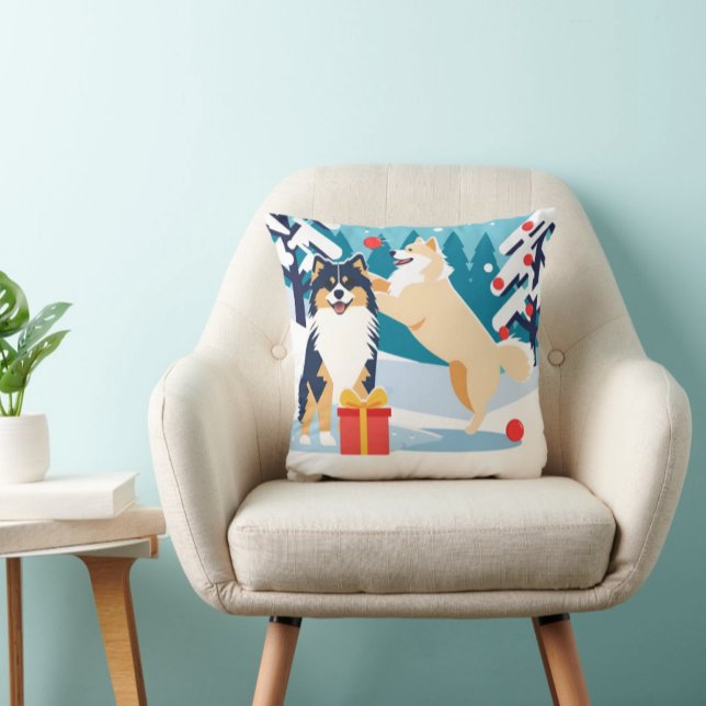 Coussin LAPPHUND FINLANDAIS 2024 vacances (Créateur téléchargé)