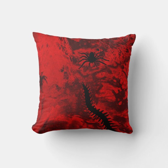 Coussin L'Araignée Et L'Oreiller Centipede-Rouge (Recto)
