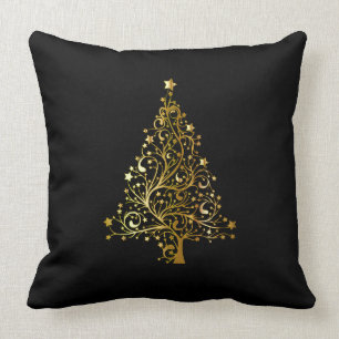 Coussin L'arbre de Joyeux Noël tient le premier rôle chic